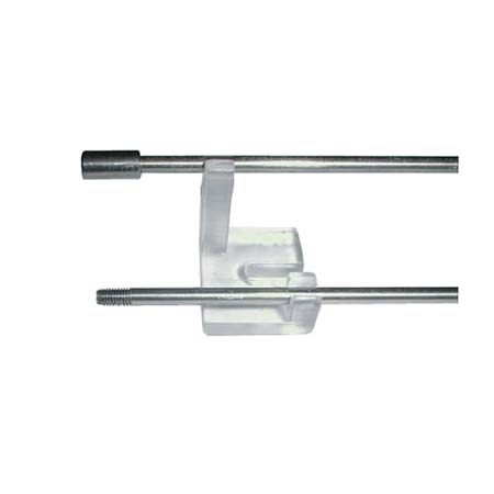 420 ECOBIRDS Staffe in policarbonato per supporto barre diametro 3 mm - Osd gruppo Ecotech srl - Allontanamento piccioni,disinfestazione,HACCP, roditori